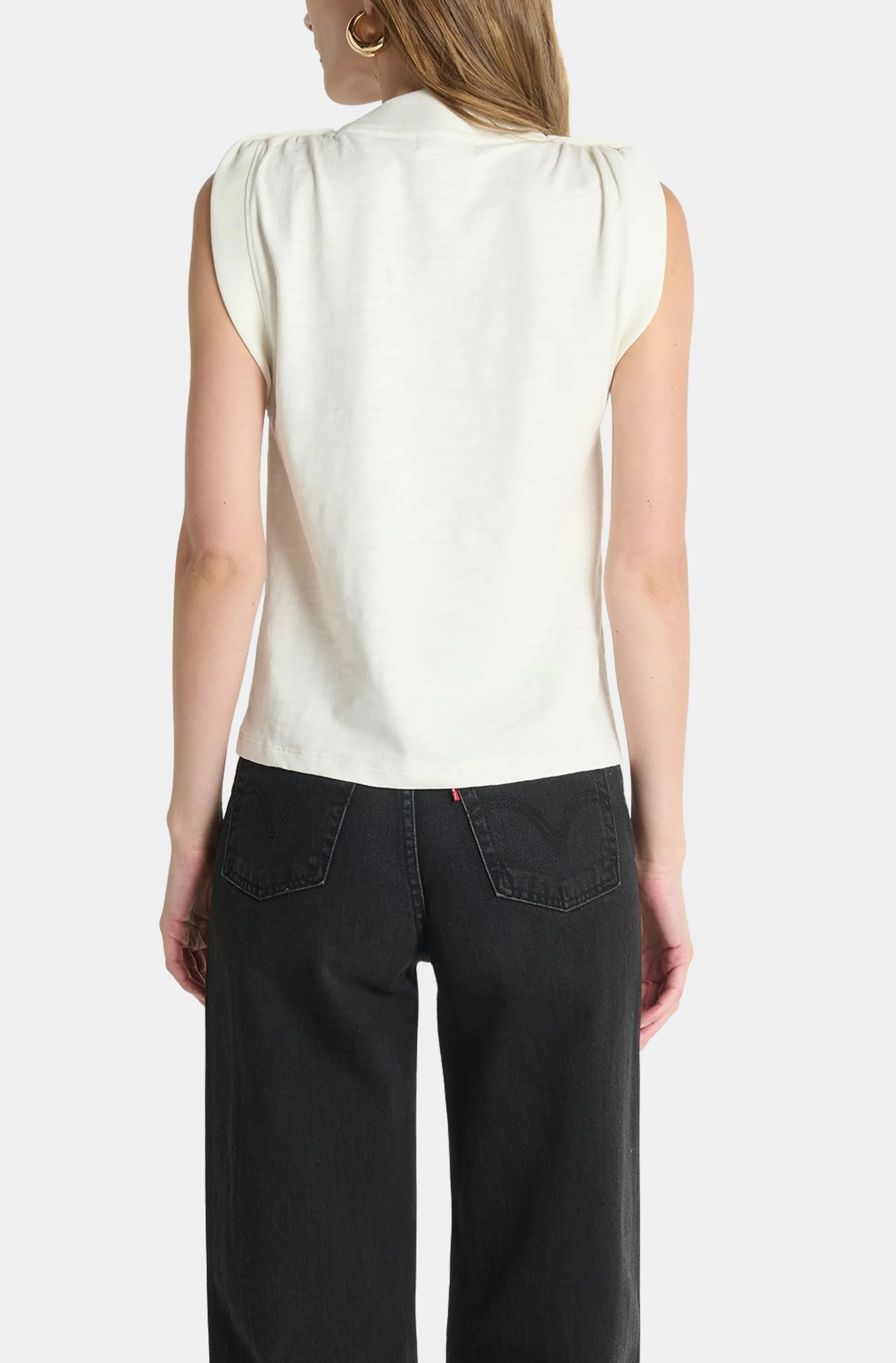 Mikka Buttoned Shoulder Tank - Image 4