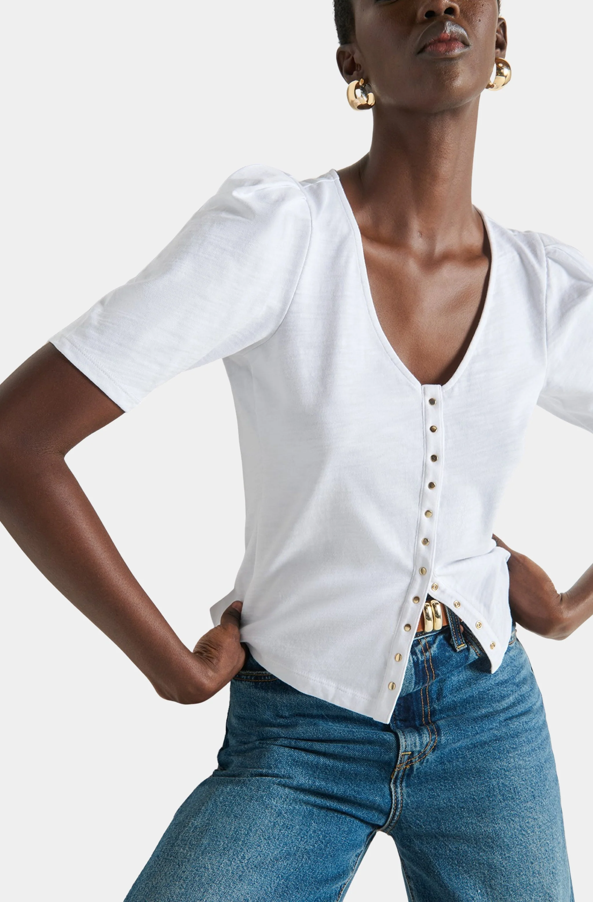 Jen Button Up Blouse - Image 2