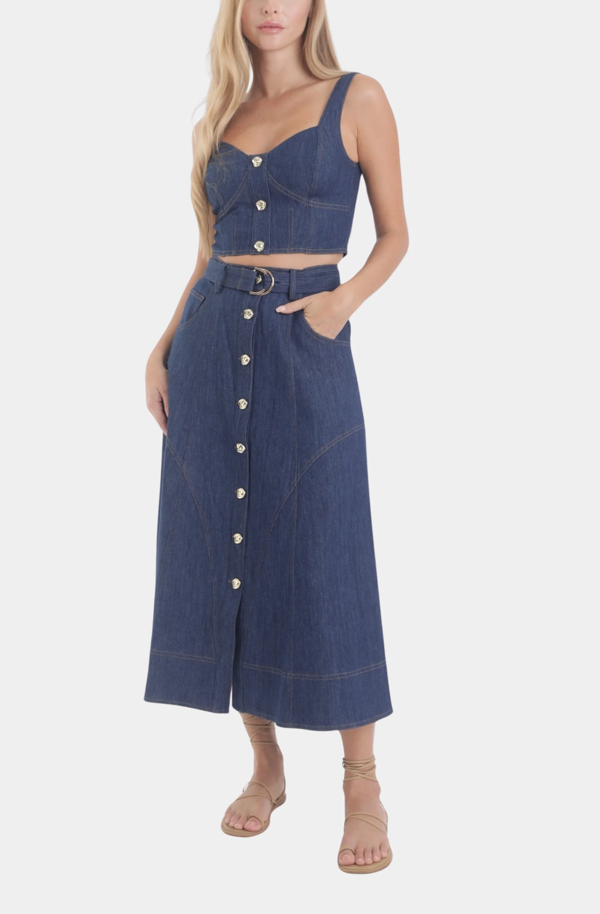 Saro Denim Top - Image 2