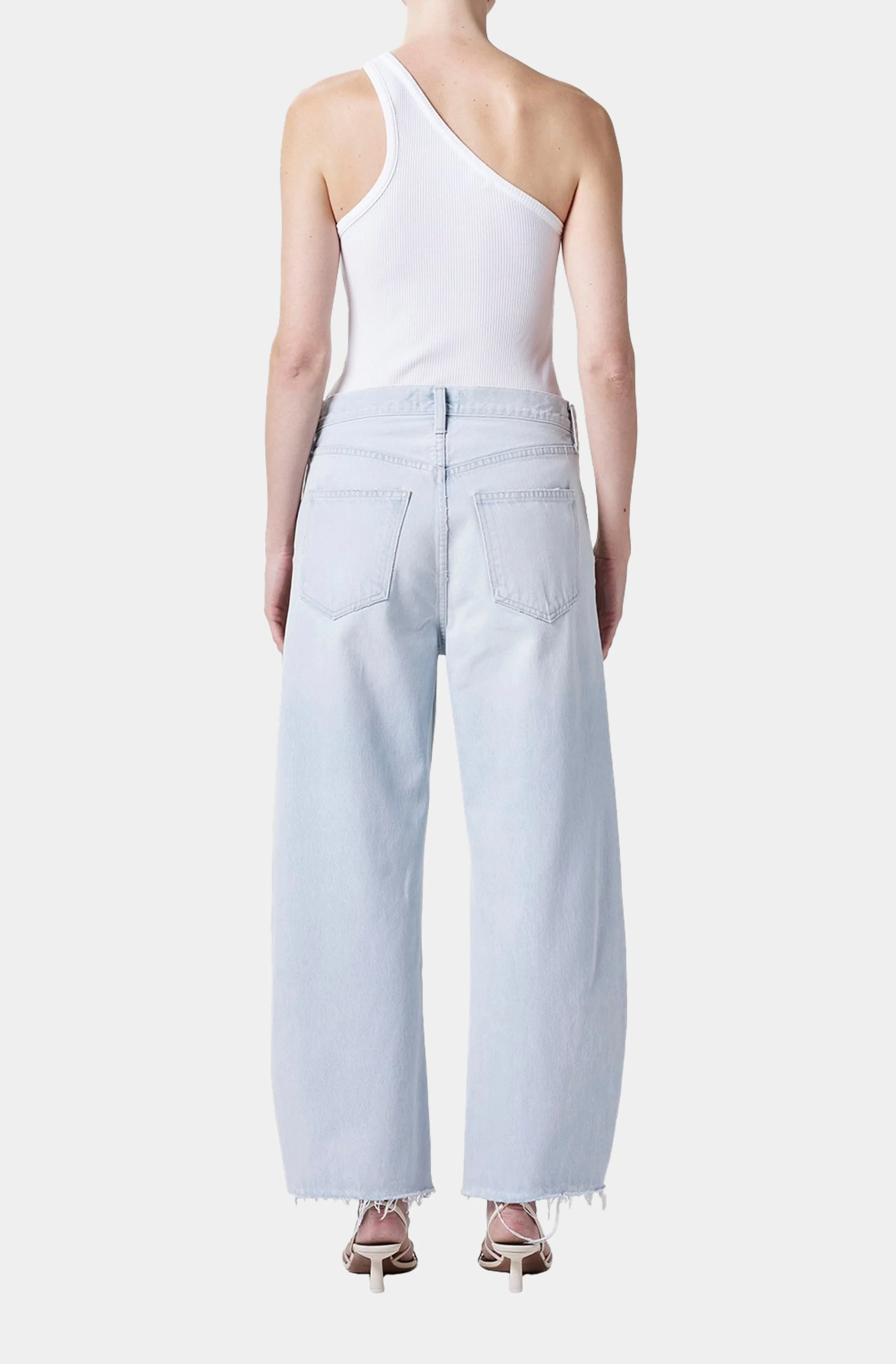 Low Curve Fray Pants - Image 4