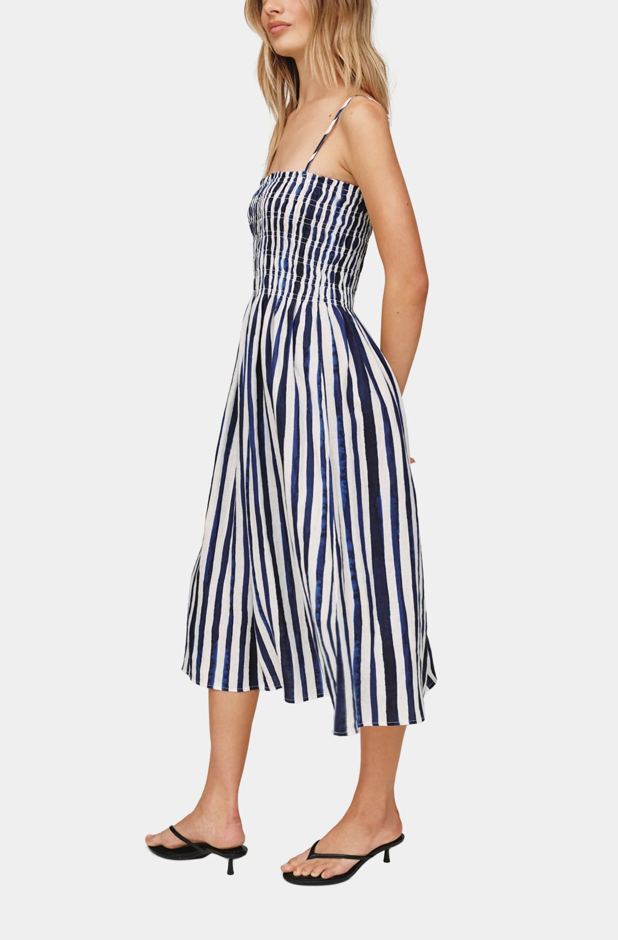 Smocked Midi Dress - Image 2