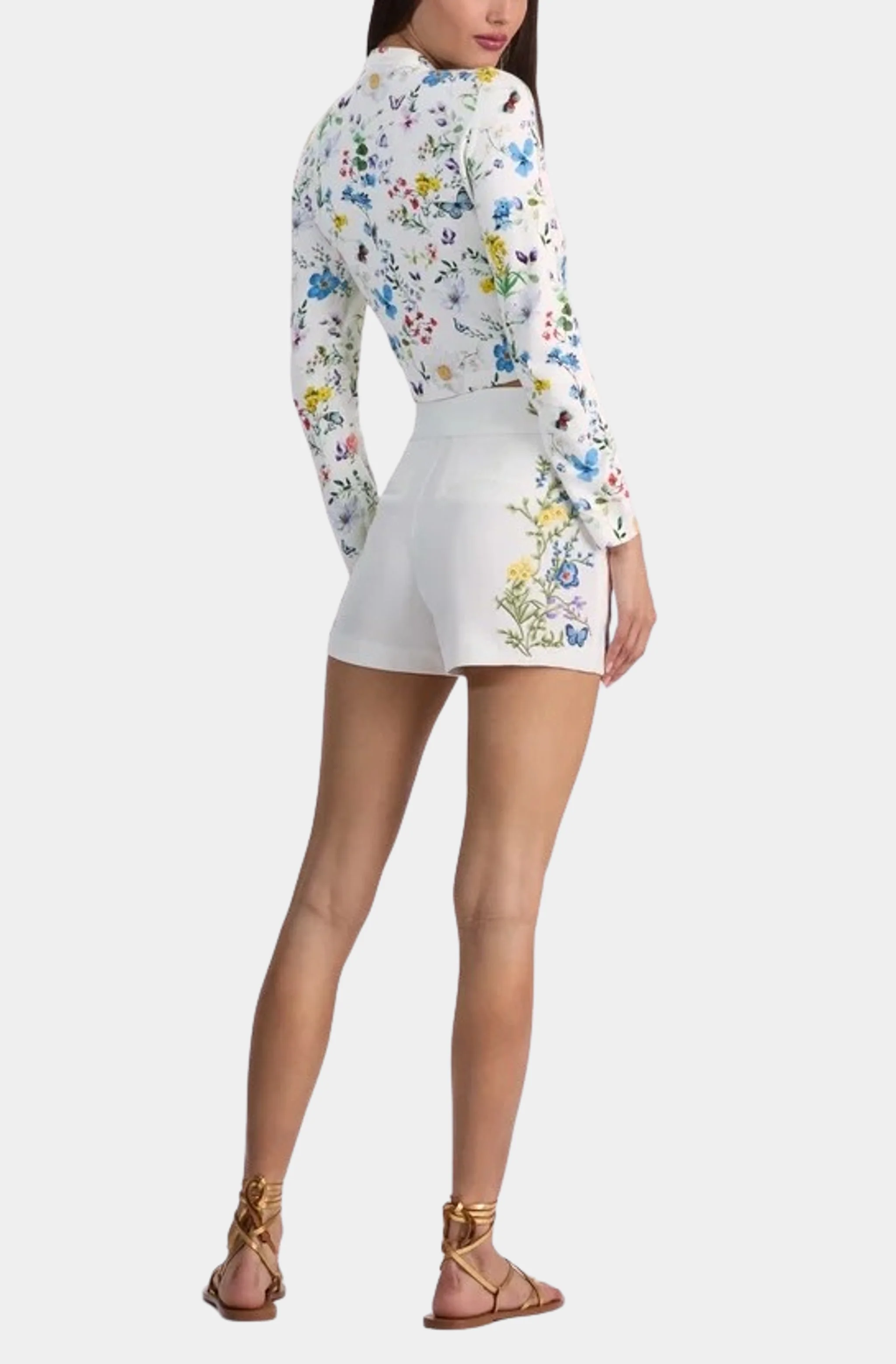 Cady Embroidered Mini Short - Image 2