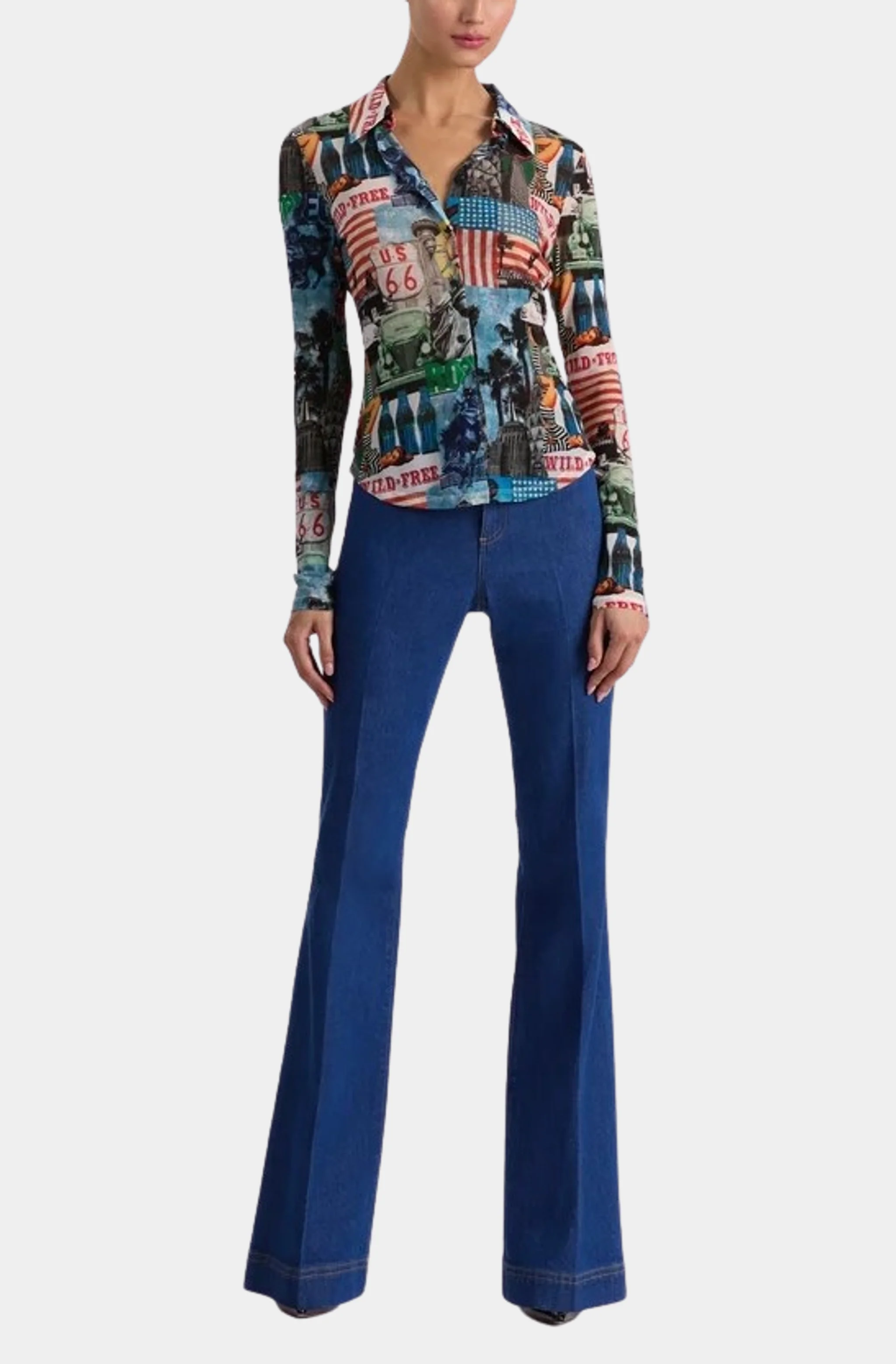 Jade Mesh Button Down - Image 2