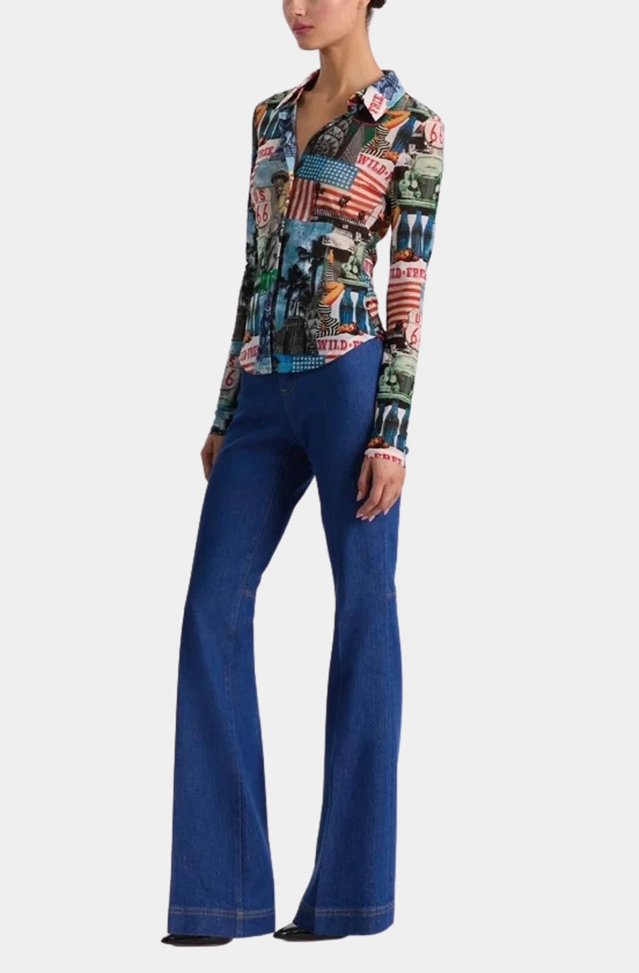 Jade Mesh Button Down - Image 4