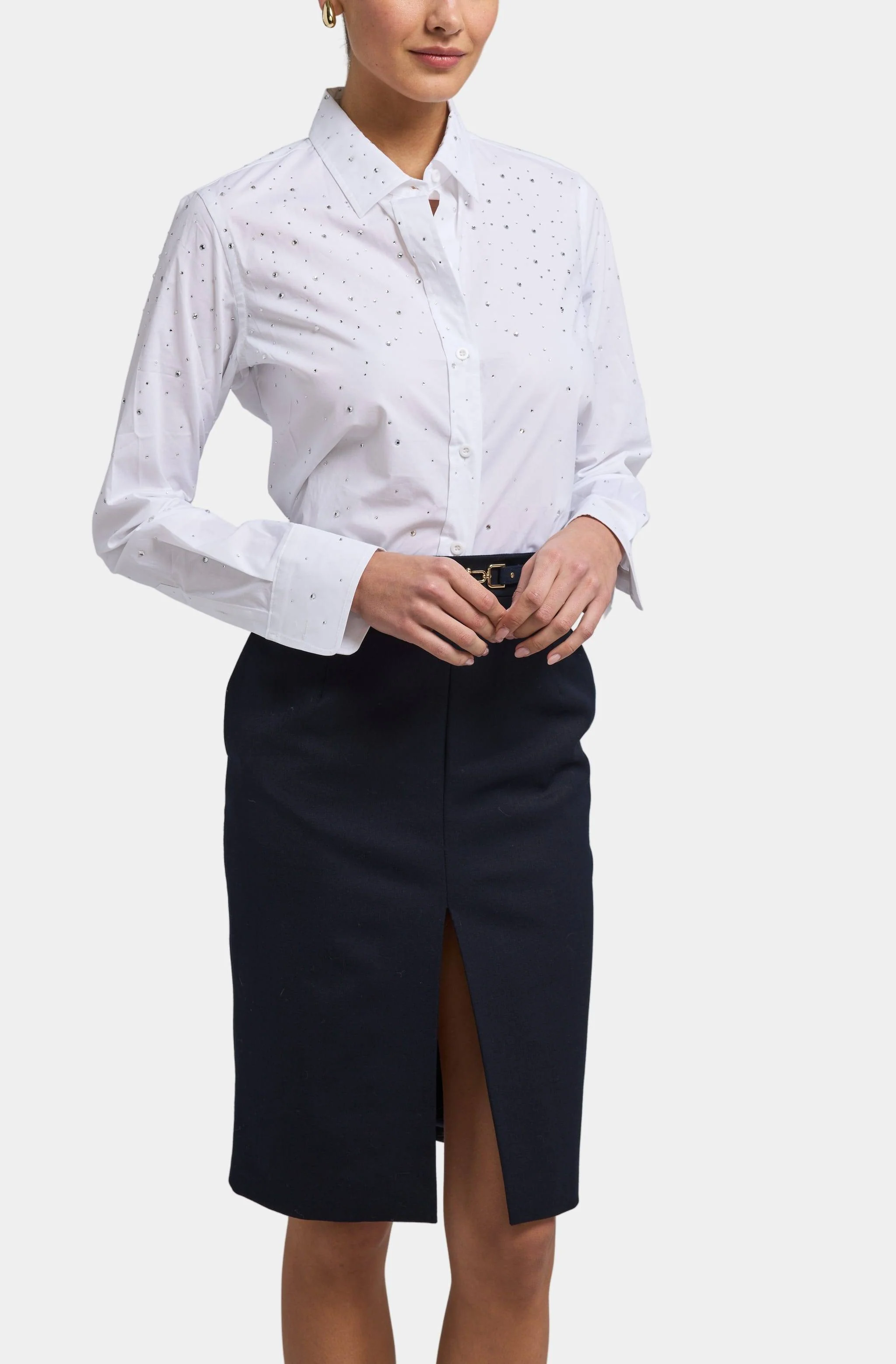 Marcello Crystal Poplin Shirt - Image 2