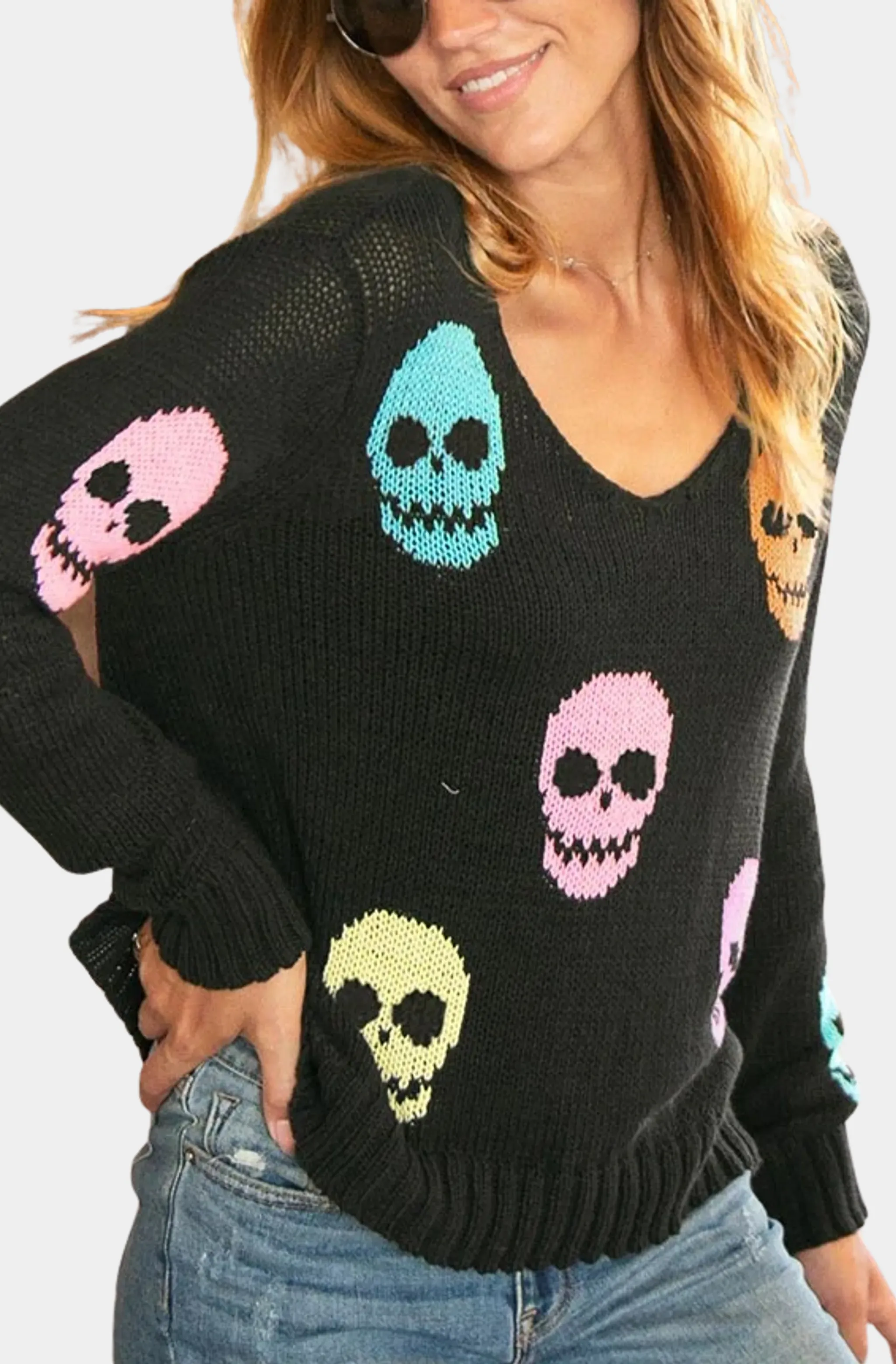 Multiple Skulls Sweater - Image 3