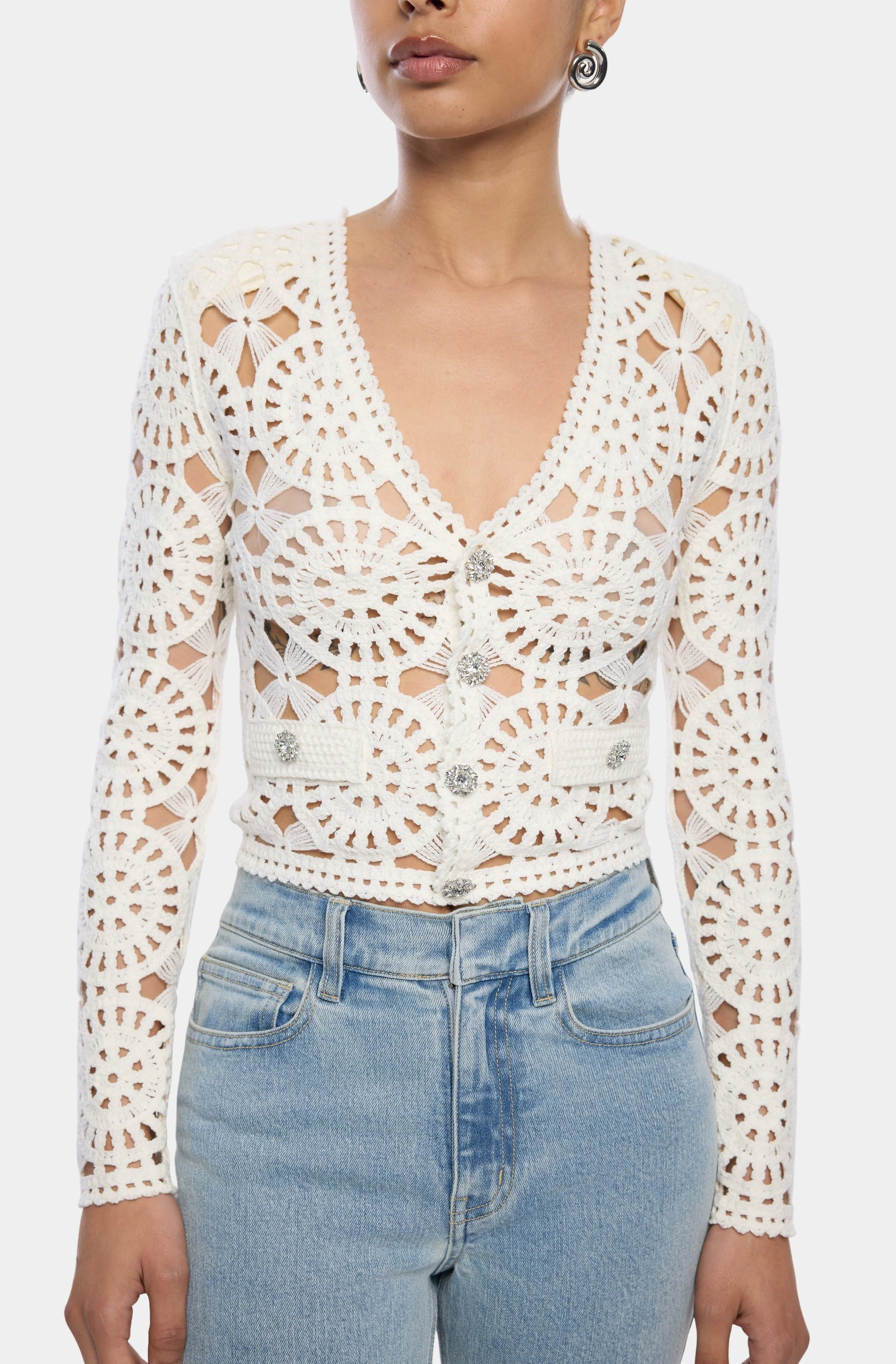 Melody Crochet Sweater - Image 2
