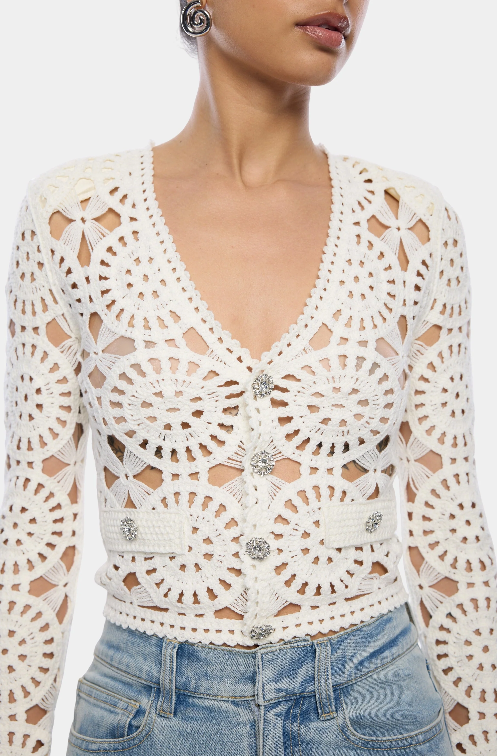 Melody Crochet Sweater - Image 3