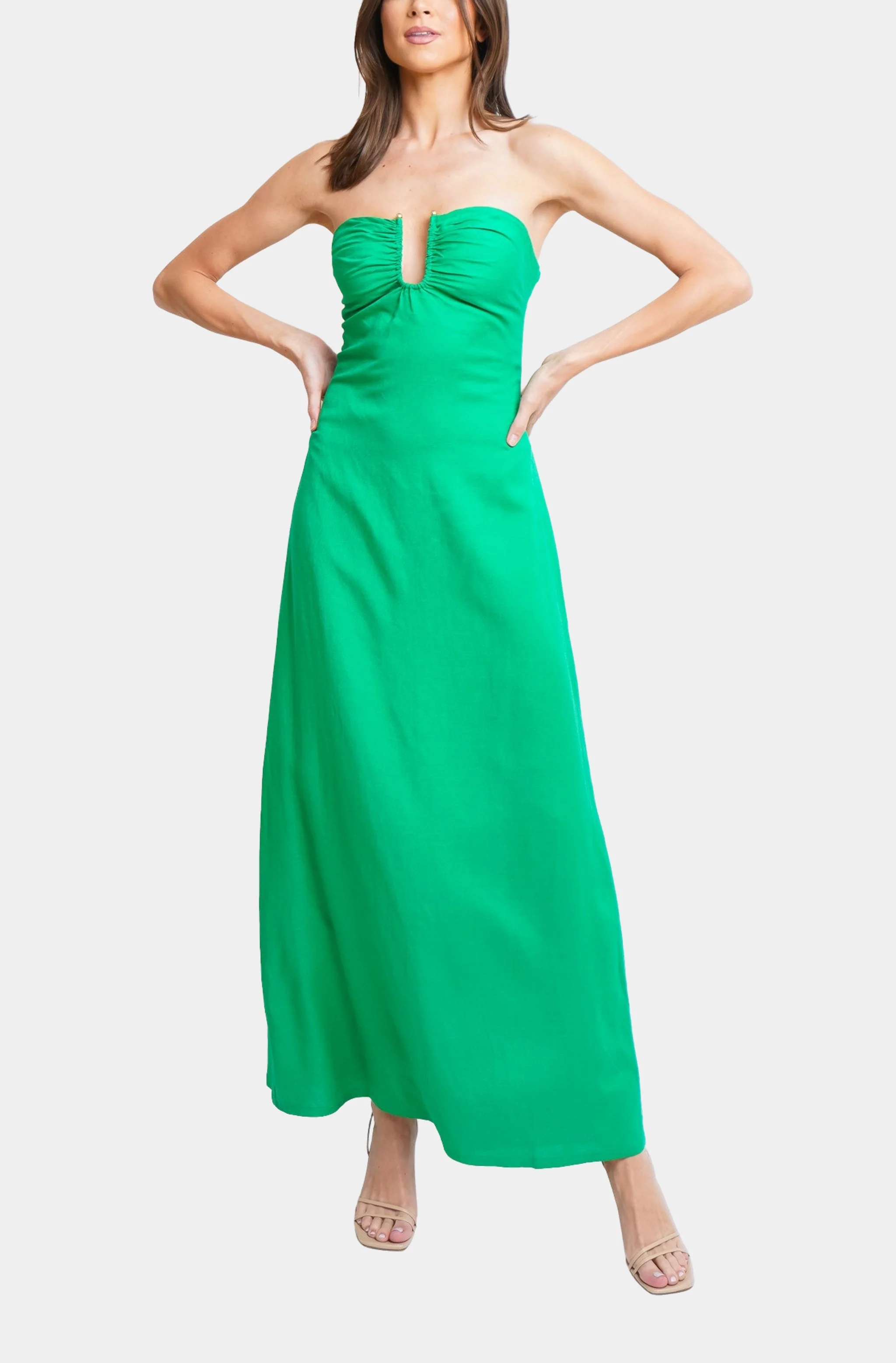 Martha Strapless Maxi Dress - Image 5