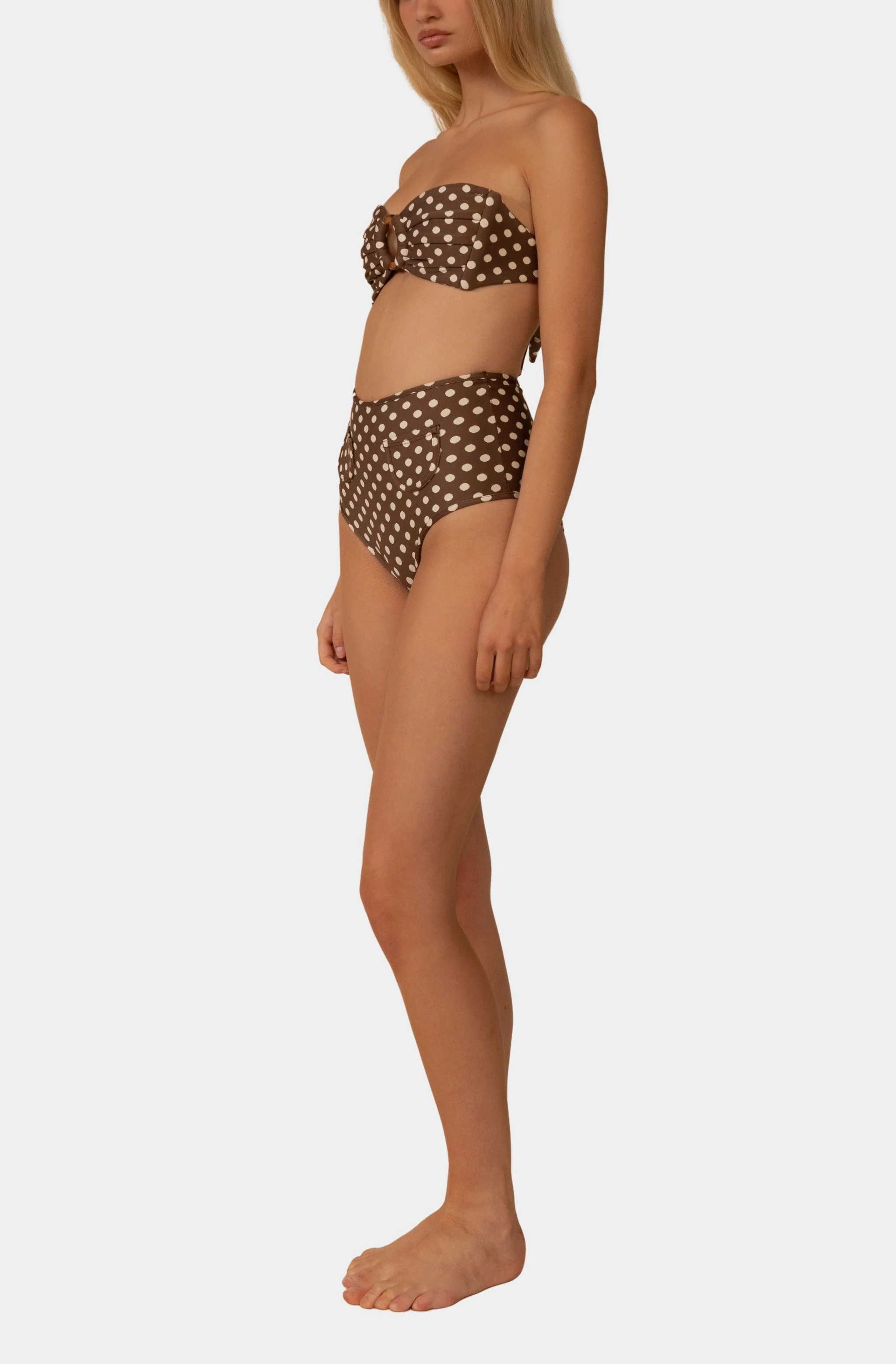 Tori Ties Bandeau Bikini Top - Image 2