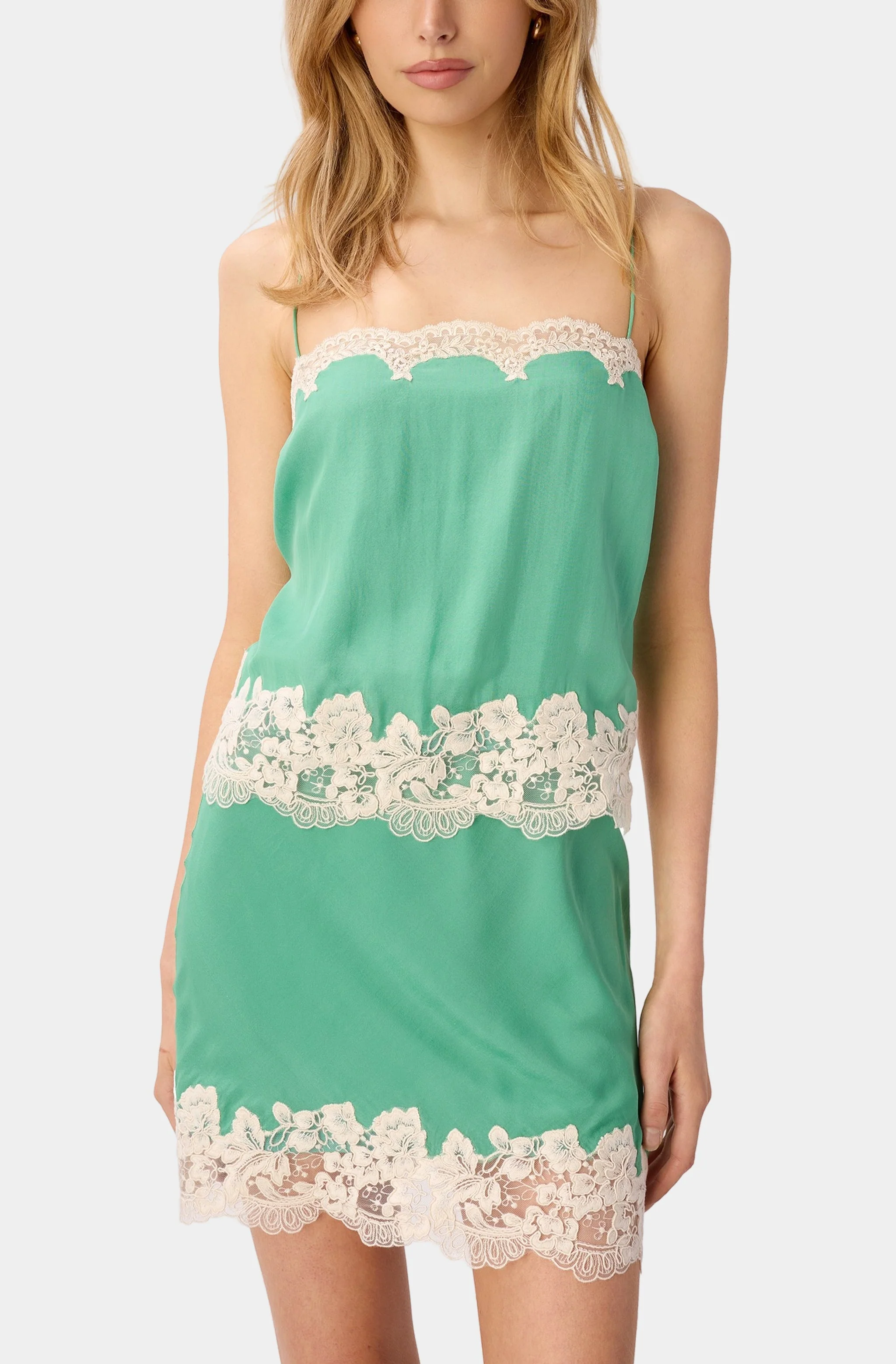 Inez Chiffon Mini Skirt - Image 2